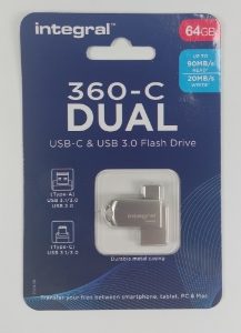 Integral 64GB 360 Dual USB-C 3.2
