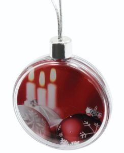 Adventa Round Ornament Clear Retail Pack
