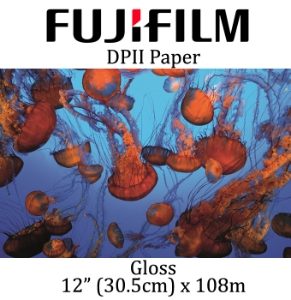 Fuji DPII 30.5cm (12") x 108m Gloss (No Backprint)