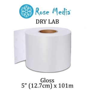 Rose Media Dry Lab 12.7 x 101m Glossy 250gsm