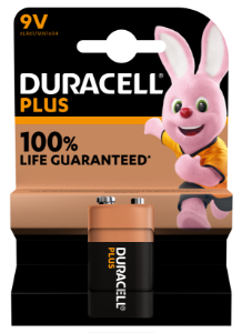 Duracell Plus 9v Alkaline - Pack of 1