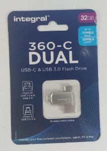 Integral 32GB 360 Dual USB-C 3.1